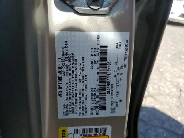 2015 FORD FUSION S  