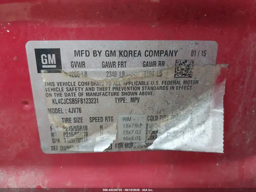 2015 BUICK ENCORE LEATHER