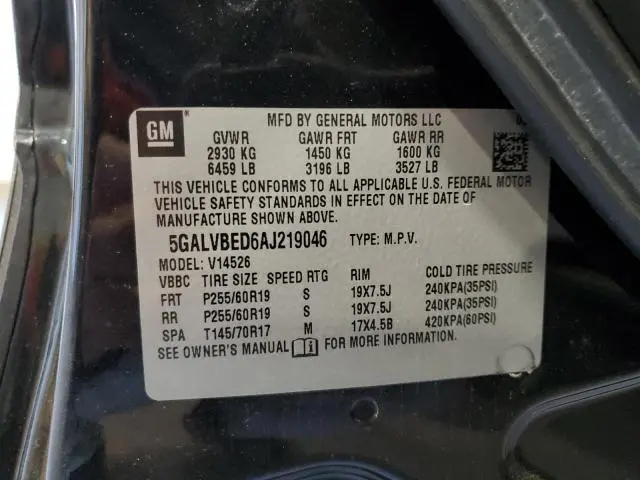 2010 BUICK ENCLAVE CXL  