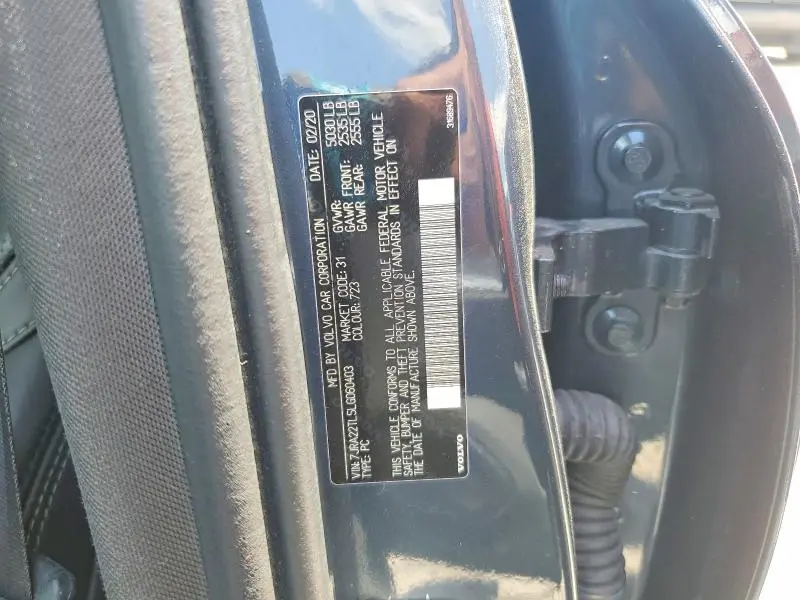 2020 VOLVO S60 T6 INSCRIPTION  