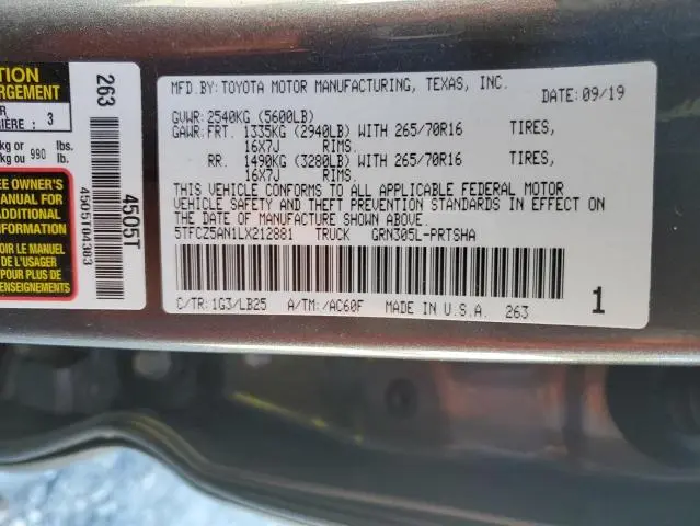 2020 TOYOTA TACOMA DOUBLE CAB  