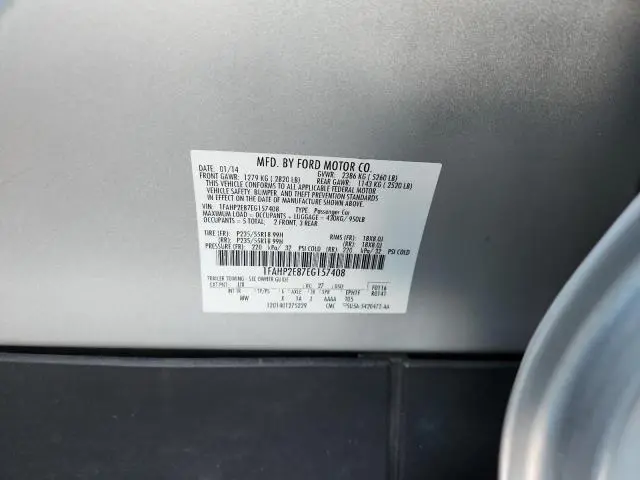 2014 FORD TAURUS SEL  