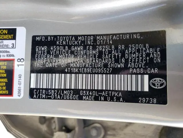 2014 TOYOTA AVALON BASE