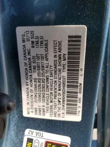 2013 HONDA CR-V EX  