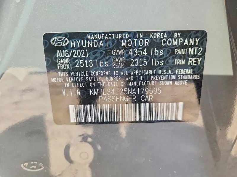 2022 HYUNDAI SONATA LIMITED  