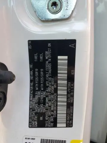2016 TOYOTA SIENNA SE  