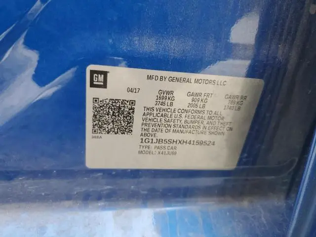 2017 CHEVROLET SONIC LS  