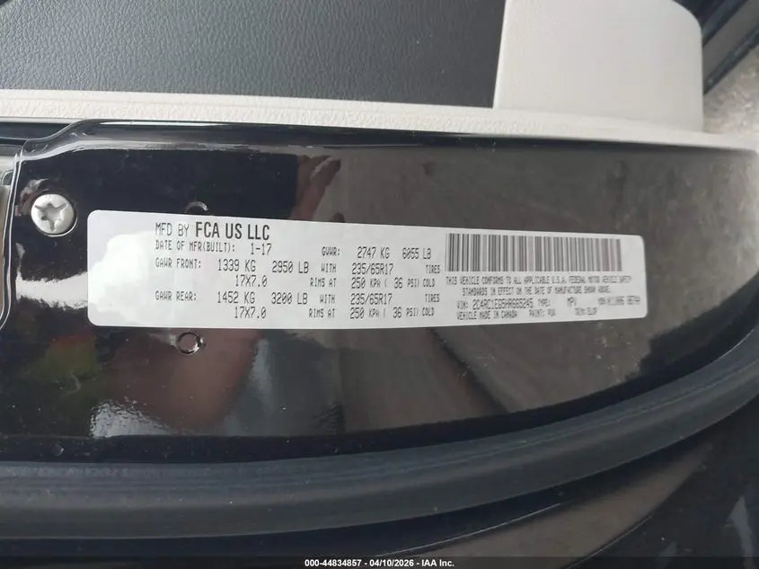 2017 CHRYSLER PACIFICA TOURING-L PLUS