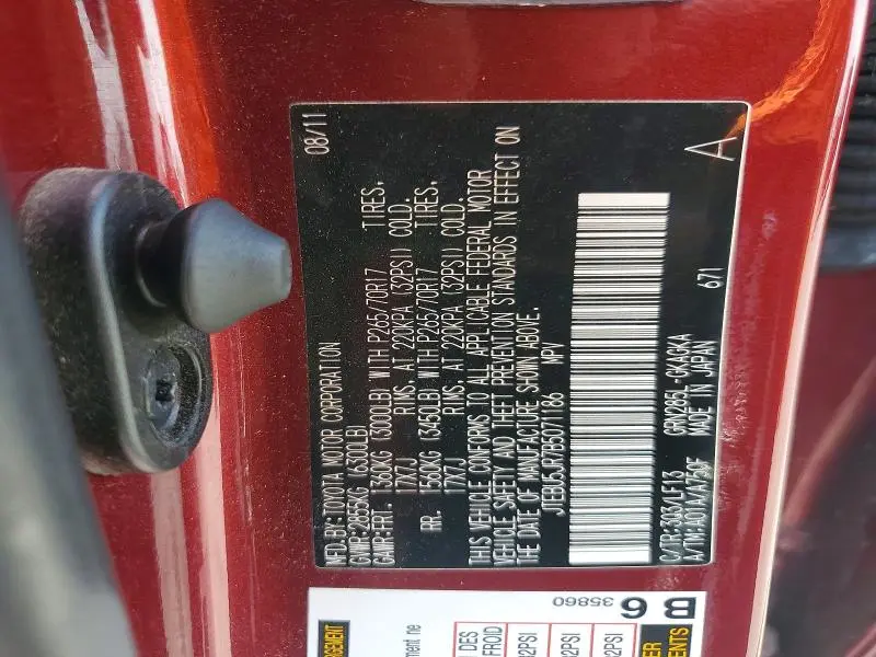 2011 TOYOTA 4RUNNER SR5  