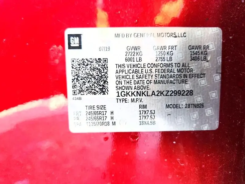 2019 GMC ACADIA SLE  