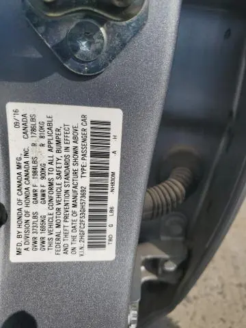 2016 HONDA CIVIC LX  