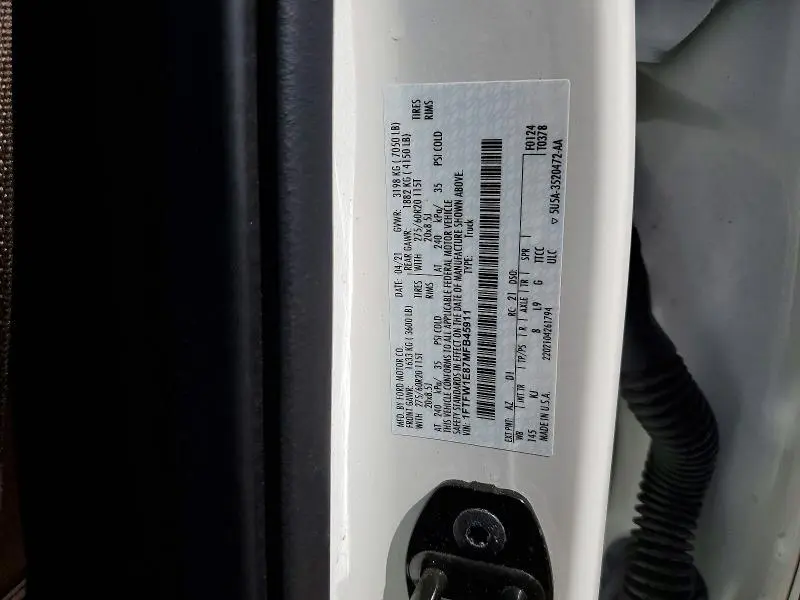 2021 FORD F150 SUPERCREW  