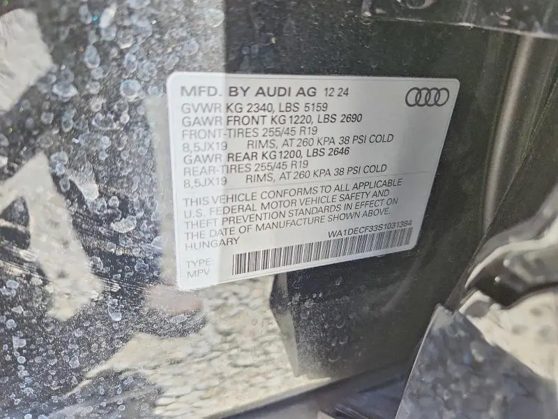 2025 AUDI Q3 PREMIUM S LINE 45  