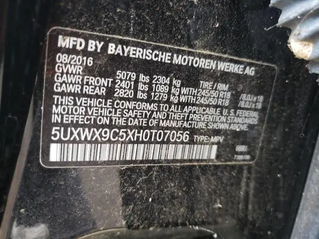 2017 BMW X3 XDRIVE28I  