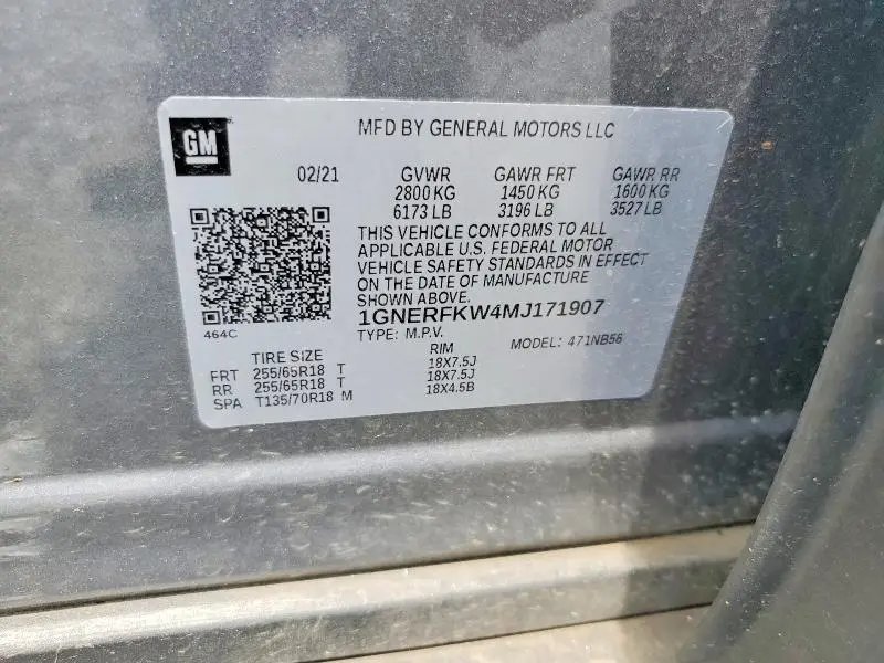 2021 CHEVROLET TRAVERSE LS  