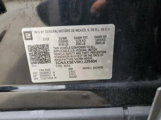 2019 CHEVROLET EQUINOX LS  