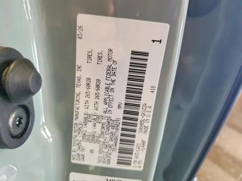 2026 TOYOTA SEQUOIA PLATINUM  