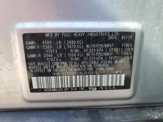 2014 SUBARU OUTBACK 2.5I PREMIUM  