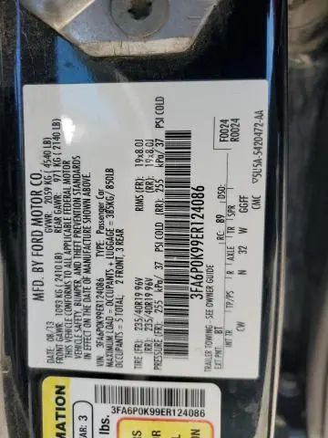 2014 FORD FUSION TITANIUM  