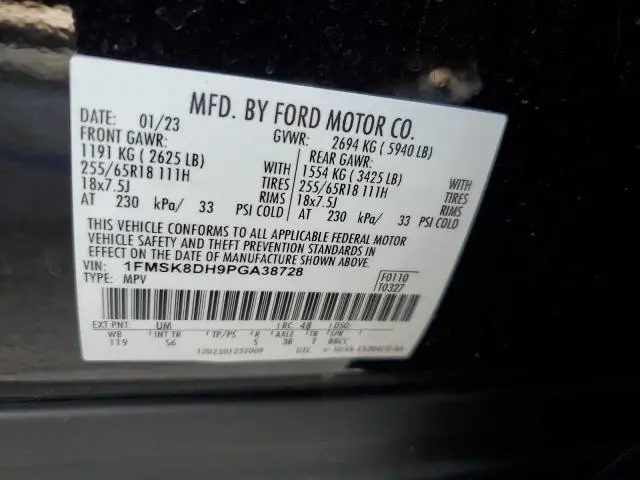 2023 FORD EXPLORER XLT  