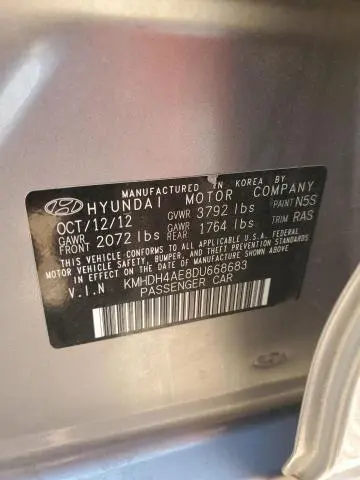 2013 HYUNDAI ELANTRA GLS  