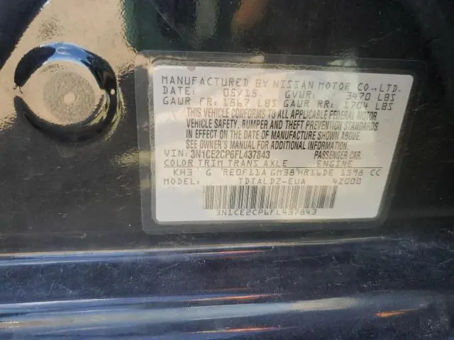 2015 NISSAN VERSA NOTE S  