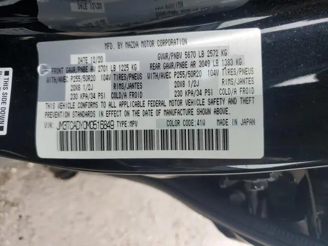 2021 MAZDA CX-9 GRAND TOURING  