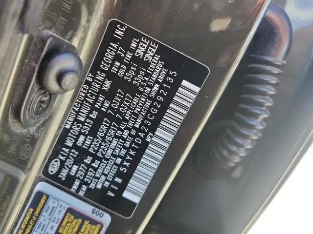 2012 KIA SORENTO BASE  