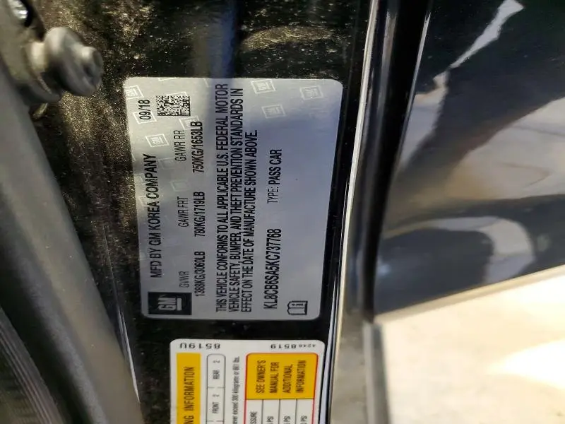 2019 CHEVROLET SPARK LS  