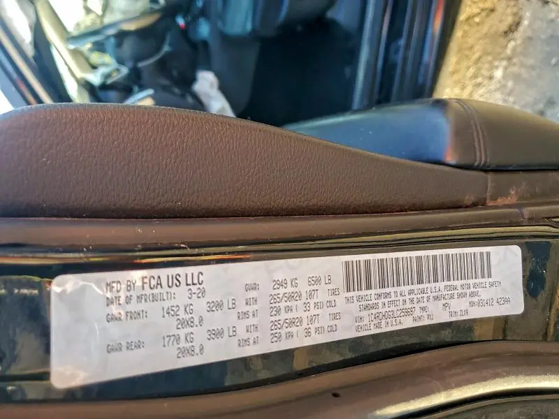 2020 DODGE DURANGO GT  