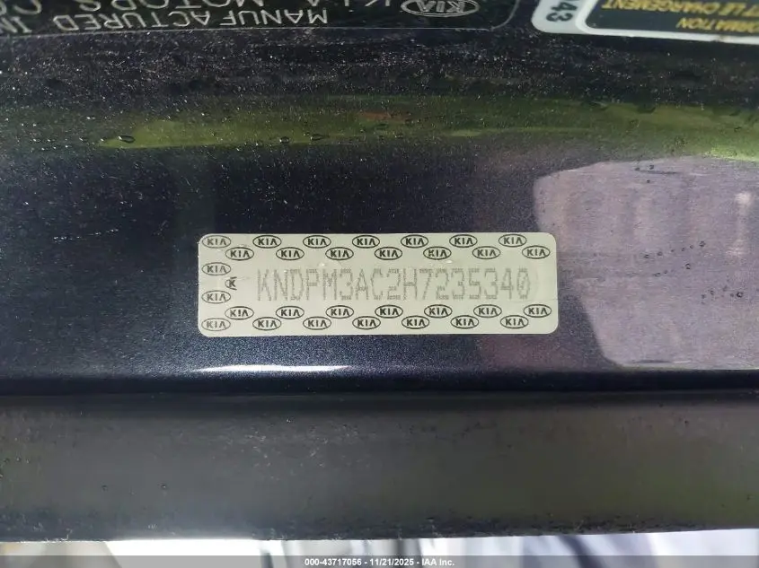 2017 KIA SPORTAGE LX