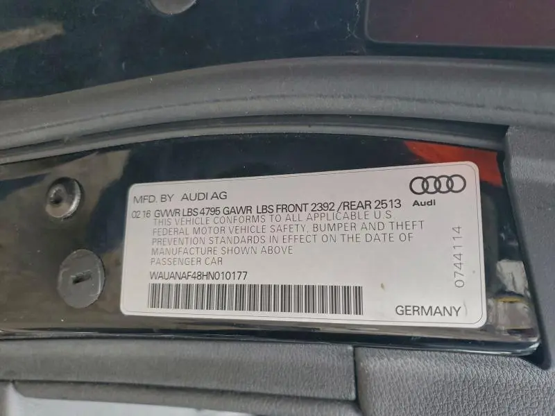 2017 AUDI A4 PREMIUM  