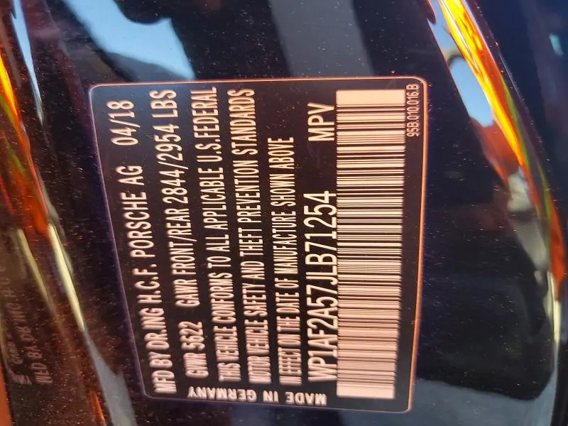 2018 PORSCHE MACAN TURBO  