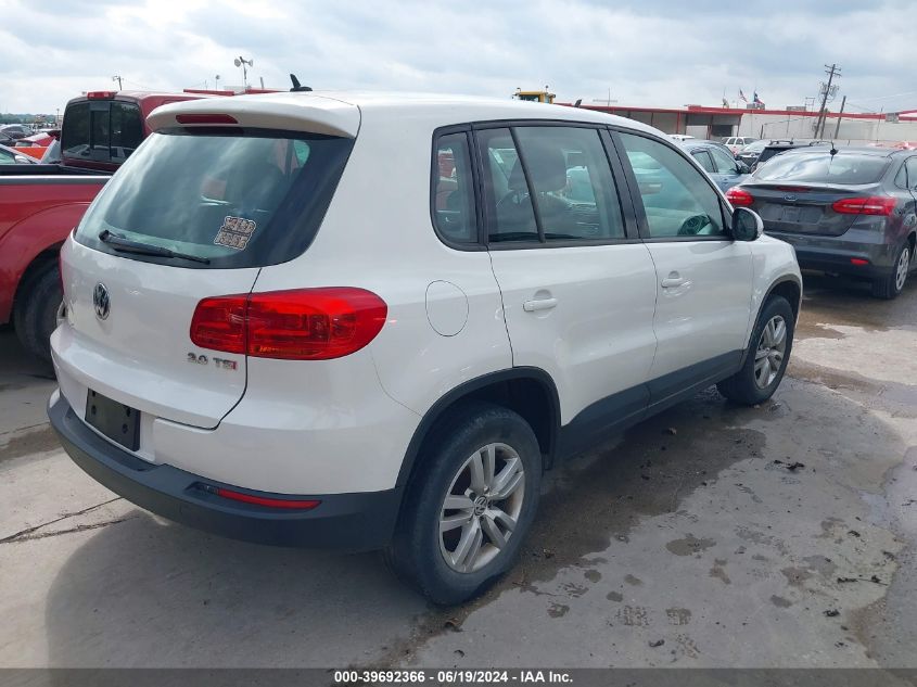 2013 VOLKSWAGEN TIGUAN S