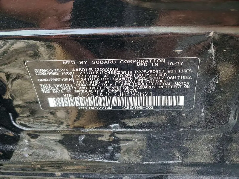2018 SUBARU FORESTER 2.5I LIMITED  