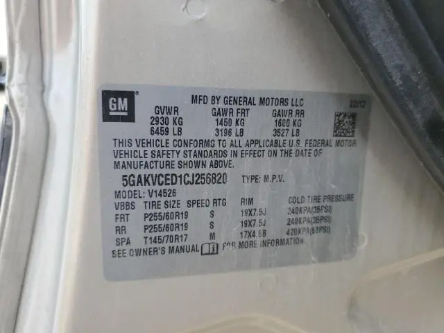 2012 BUICK ENCLAVE   