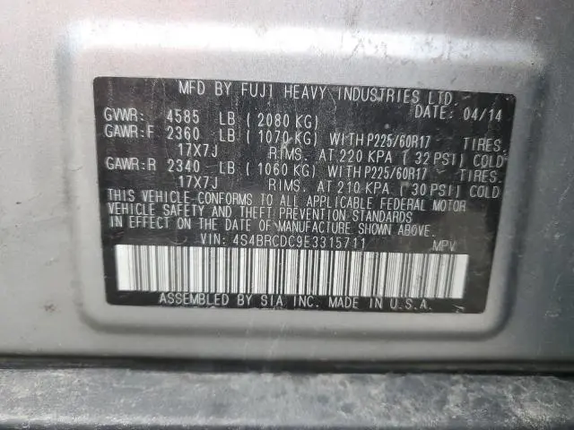 2014 SUBARU OUTBACK 2.5I PREMIUM  