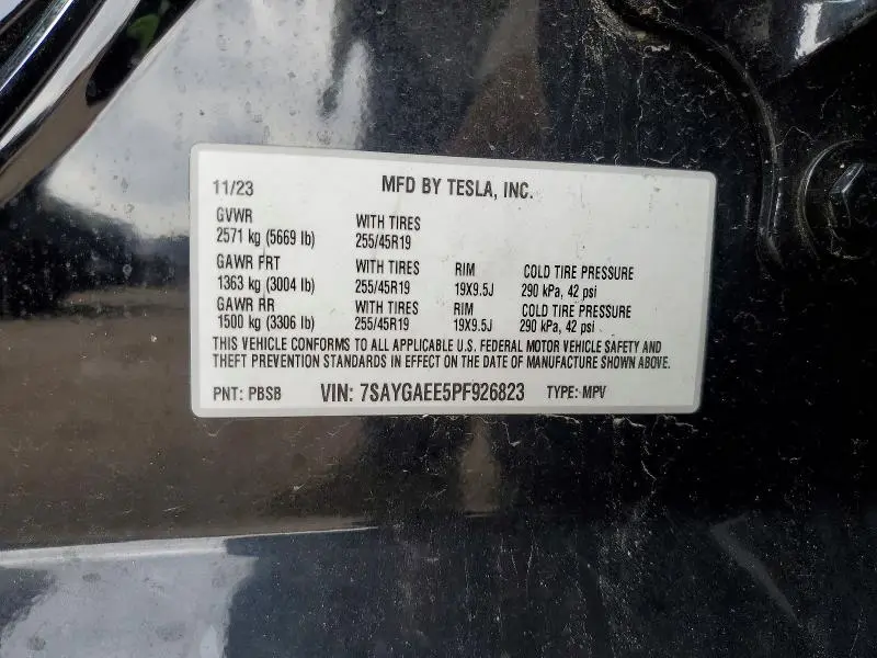 2023 TESLA MODEL Y   