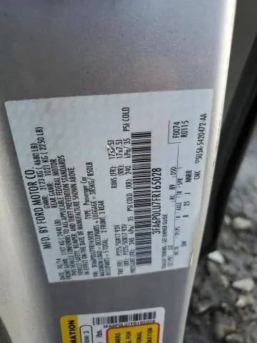 2015 FORD FUSION SE HYBRID  