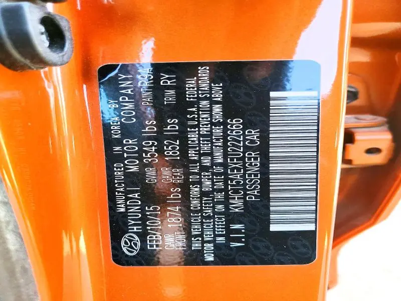 2015 HYUNDAI ACCENT GS  