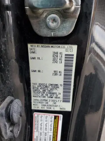 2013 NISSAN ALTIMA S  