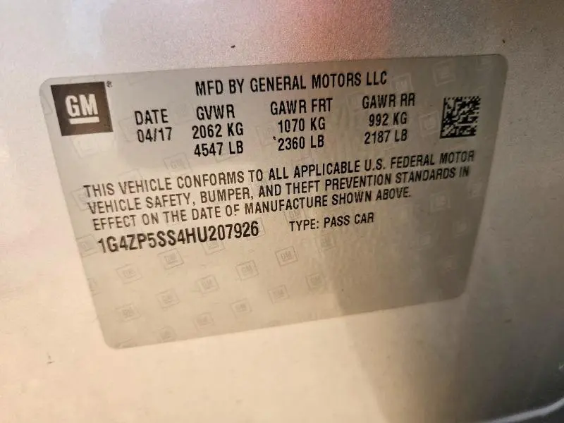 2017 BUICK LACROSSE ESSENCE  