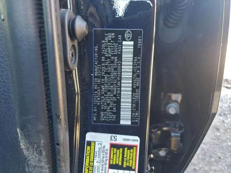 2023 TOYOTA CAMRY XSE  