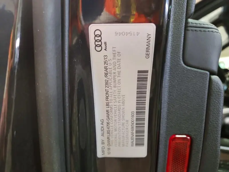 2019 AUDI A4 PREMIUM PLUS  