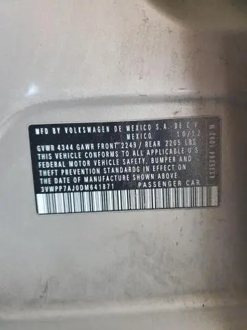 2013 VOLKSWAGEN JETTA S  