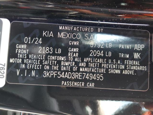 2024 KIA FORTE GT LINE