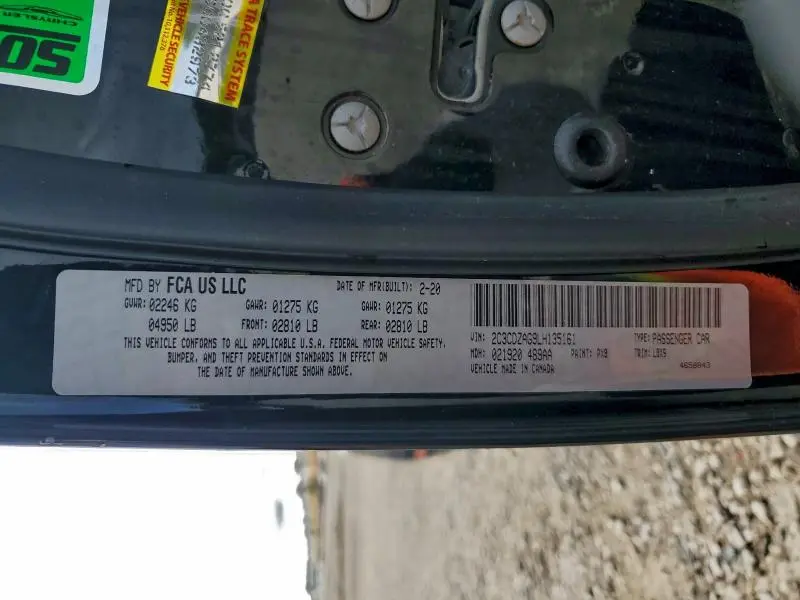 2020 DODGE CHALLENGER SXT  