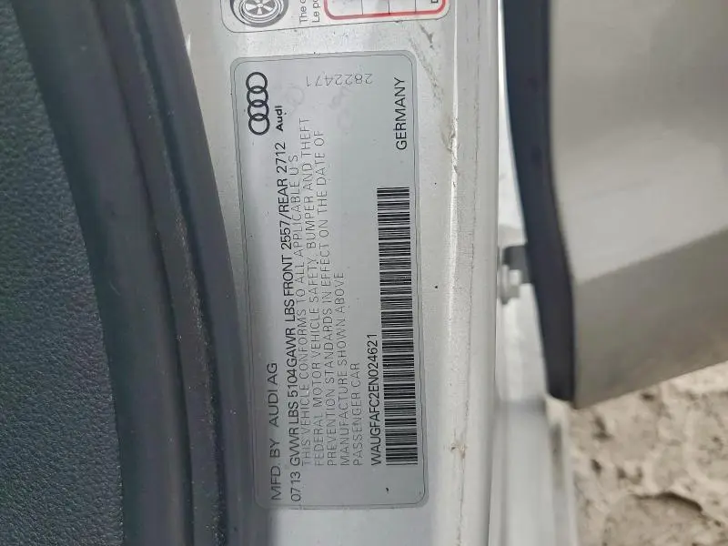 2014 AUDI A6 PREMIUM PLUS  