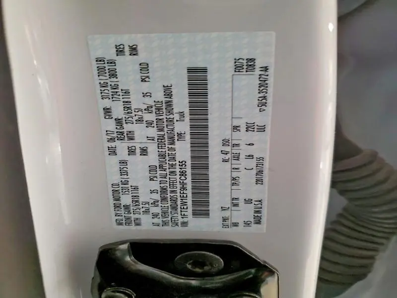 2017 FORD F150 SUPERCREW  