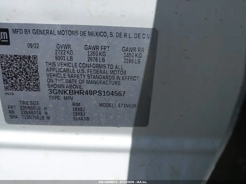 2023 CHEVROLET BLAZER AWD 2LT